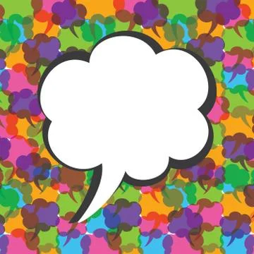 Creative message bubble design stock vector 스톡 일러스트