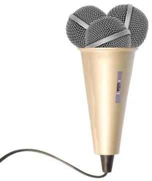 Creative microphone Stock-Fotos