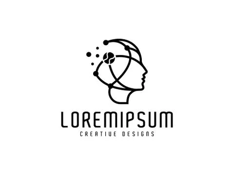 Creative mind baseball logo design inspiration Иллюстрация