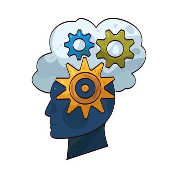 Creative mind illustration Stock Illustration
