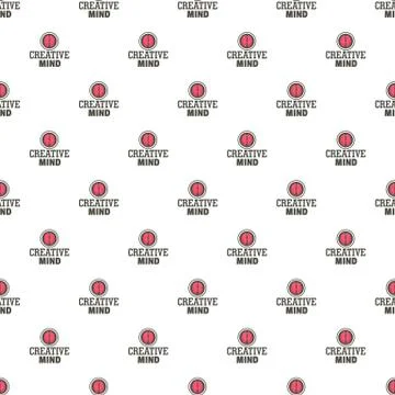 Creative mind pattern seamless Stock Illustration