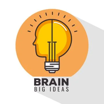 Creative mind set icons Illustrazione stock