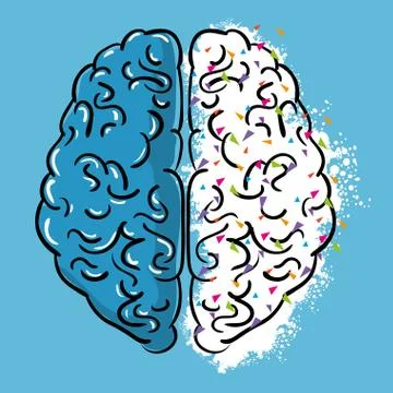 Creative mind set icons 스톡 일러스트