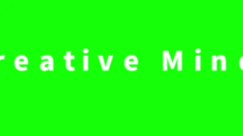 Creative Mind text animation on green screen. Kinetic typography motion graphic Stock Footage 340597570