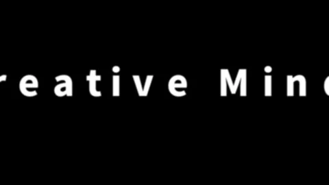 Creative Mind text animation. Modern typography design for digital media Stock Footage 340597574