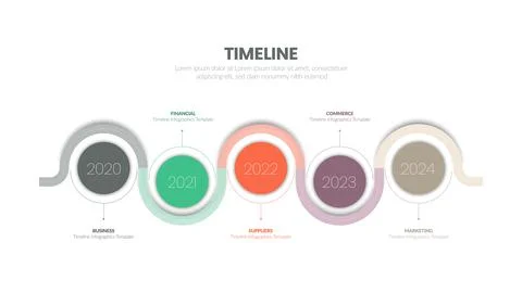 Creative minimal business journey path infographic template.Timeline processe Illustrazione stock