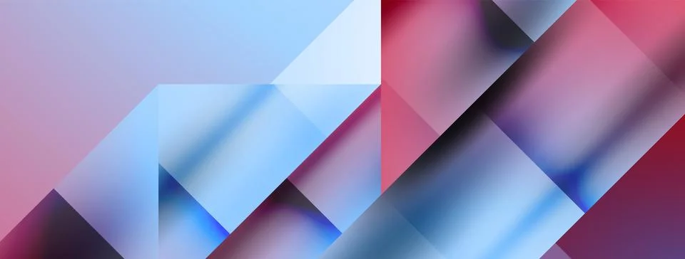 Creative minimal geometric abstract background Stock Illustration