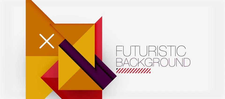 Creative minimal geometric abstract background Stock Illustration