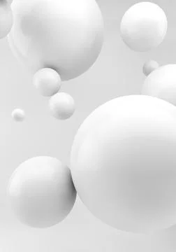 Creative minimal spheres background Stock Illustration