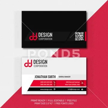 Creative minimalist business card psd template Modello PSD