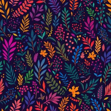 Creative minimalist hand draw Abstract art seamless pattern yellow, orange le Stock Illustration