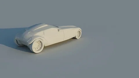 Creative model of car. Looped video Stock Footage 73676272