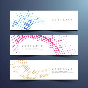 Creative modern abstract web banner design template Stock-Illustration
