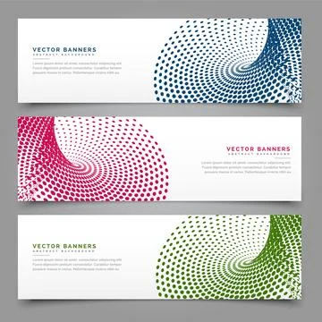 Creative modern abstract web banner design template Stock Illustration