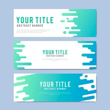 Creative modern abstract web banner design template Stock Illustration