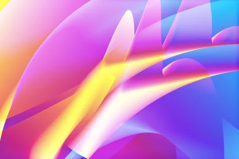 Creative modern art abstract blended overly gradient colored wavy with fluid Stock Illustration
