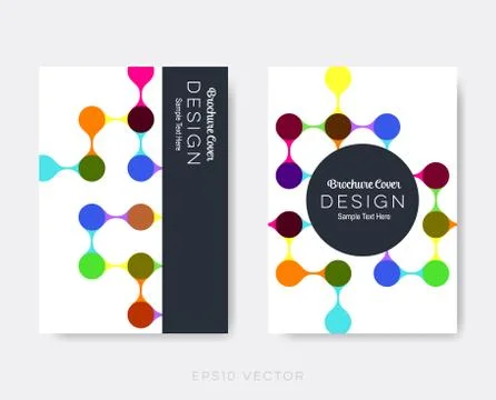 Creative modern brochure design templates Stockillustratie