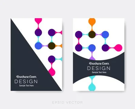 Creative modern brochure design templates Stock Illustration
