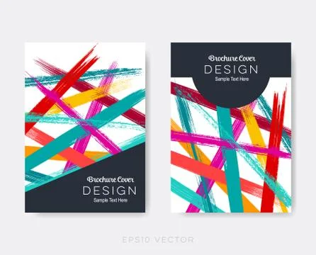 Creative modern brochure design templates Illustrazione stock