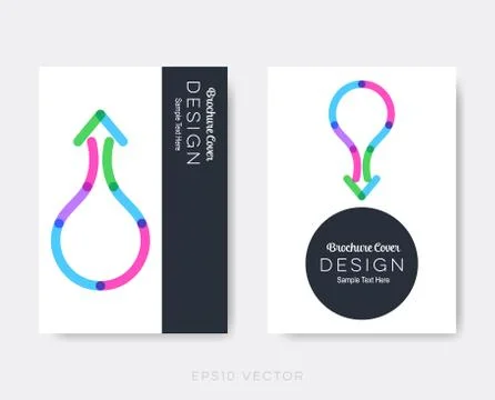 Creative modern brochure design templates Illustrazione stock