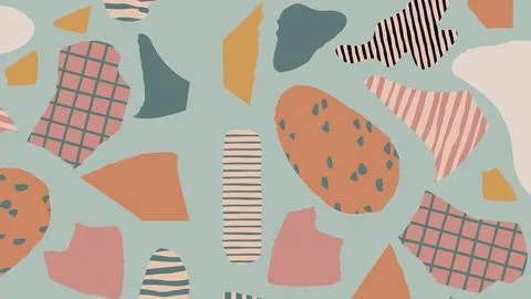 Creative modern collage background Stock Illustration