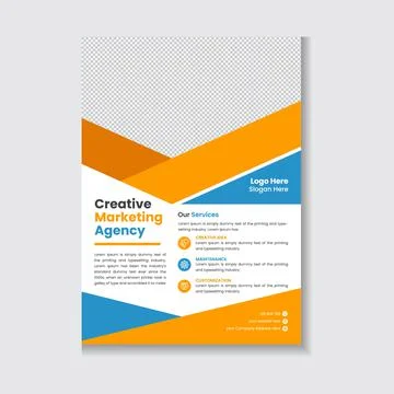 Creative Modern Corporate Flyer Template Illustrazione stock