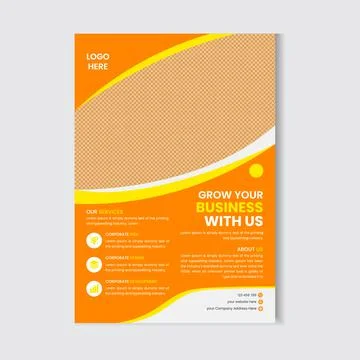 Creative Modern Corporate Flyer Template Design Stock Illustration