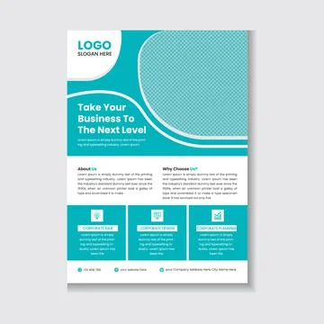Creative Modern Corporate Flyer Template Stock Illustration