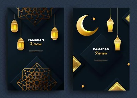 Creative modern design with geometric arabic gold pattern on textured background Illustrazione stock