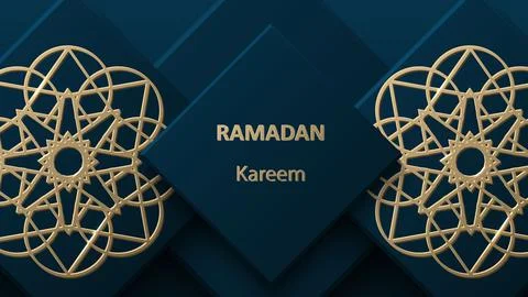 Creative modern design with geometric arabic gold pattern on textured background Stock Illustration