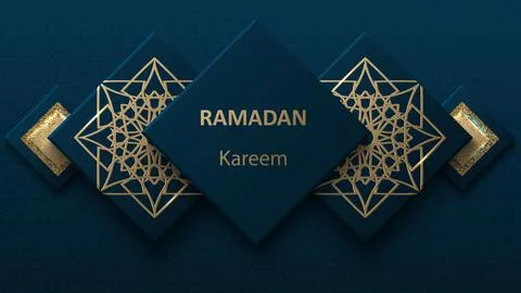 Creative modern design with geometric arabic gold pattern on textured background Illustrazione stock