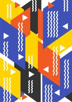 Creative modern geometric abstract background Stock Illustration