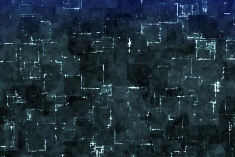 Creative modern light blue tech electronic light computer graphic texture or Illustrazione stock