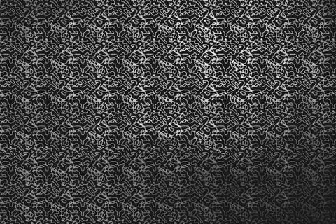 Creative modern shiny silver digital texture pattern on black background Stock Illustration