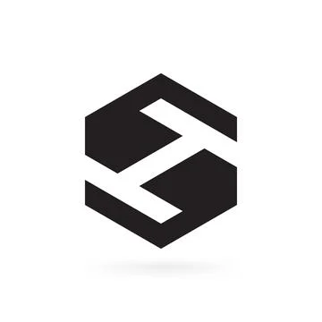 Creative modern Unique letter H logo Icon design Vector template Stock Illustration