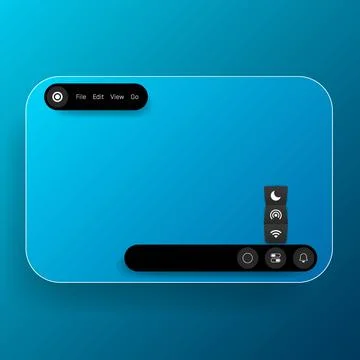 Creative Modern User Interface Control Panel Design Stockillustratie