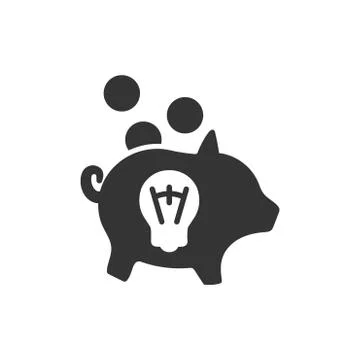 Creative Money Saving Icon Stock Illustration