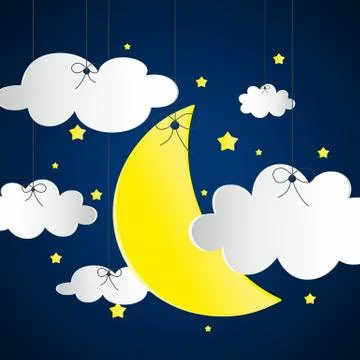 Creative moon Stock Illustration