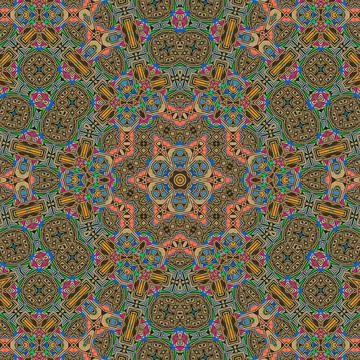 Creative motifs mixed texture background design Stock Illustration