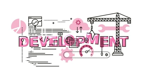 A creative motion representing business development with various industrial.. Stock Footage 340282453