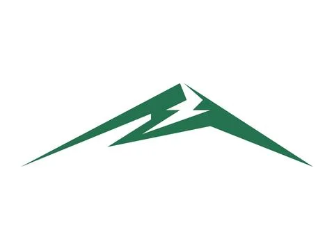 Creative Mountain Graphic Icon Vector Design Stock Illustration