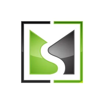 Creative ms letter vector logo Stock Illustration