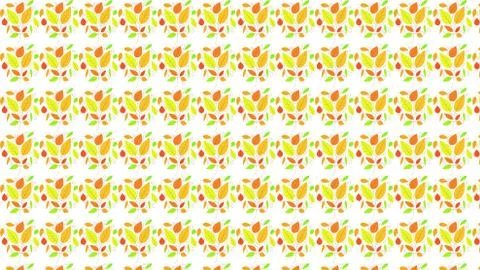 A creative multi-colored pattern consisting of colored leaves. EPS 10. Illustrazione stock
