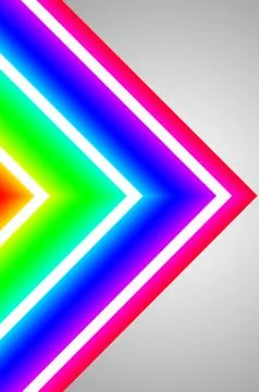 Creative multicolor glowing neon abstract on gradient background Stock Illustration