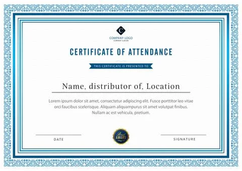 Creative multipurpose diploma certificate professional template design Stock Illustration
