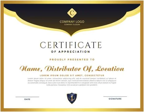 Creative multipurpose professional abstract certificate template design Stock Illustration
