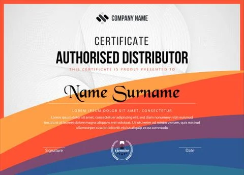 Creative multipurpose professional diploma eps certificate template design Stock Illustration