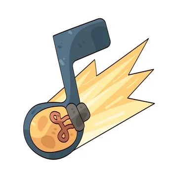 Creative music note illustration Stock Illustration