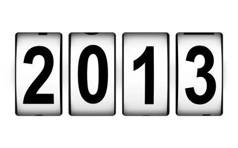 Creative New Year 2013 concept Stock Illustration