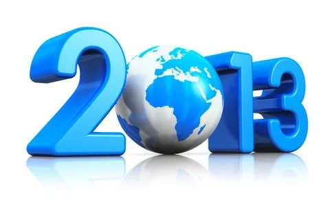 Creative New Year 2013 concept Stock Illustration